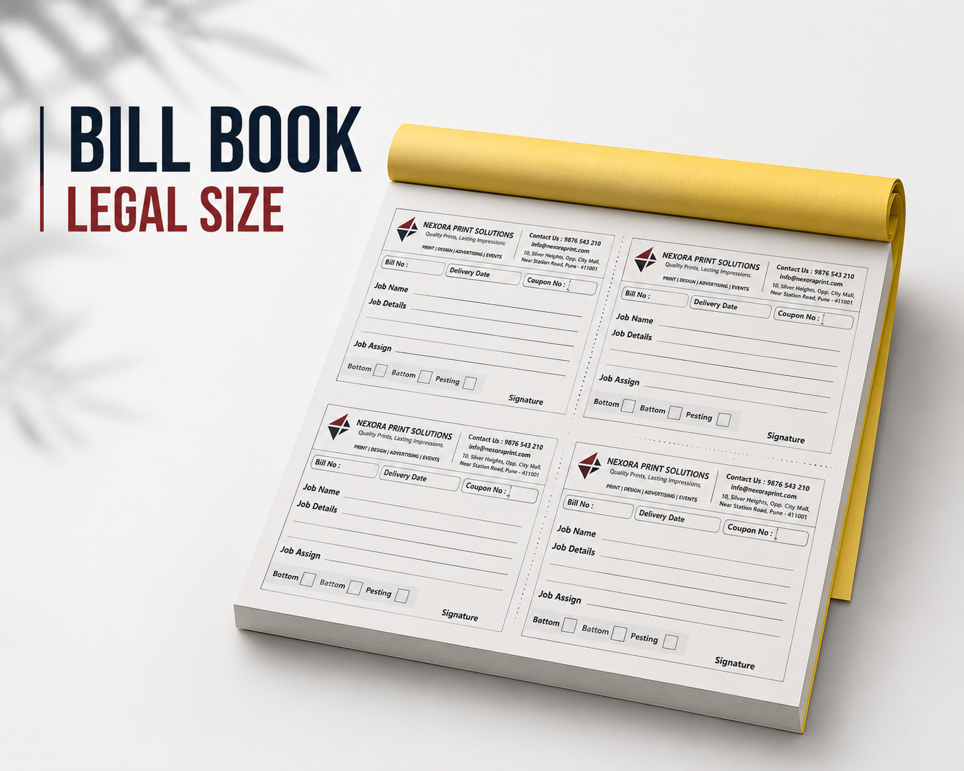 Bill Book - A4
