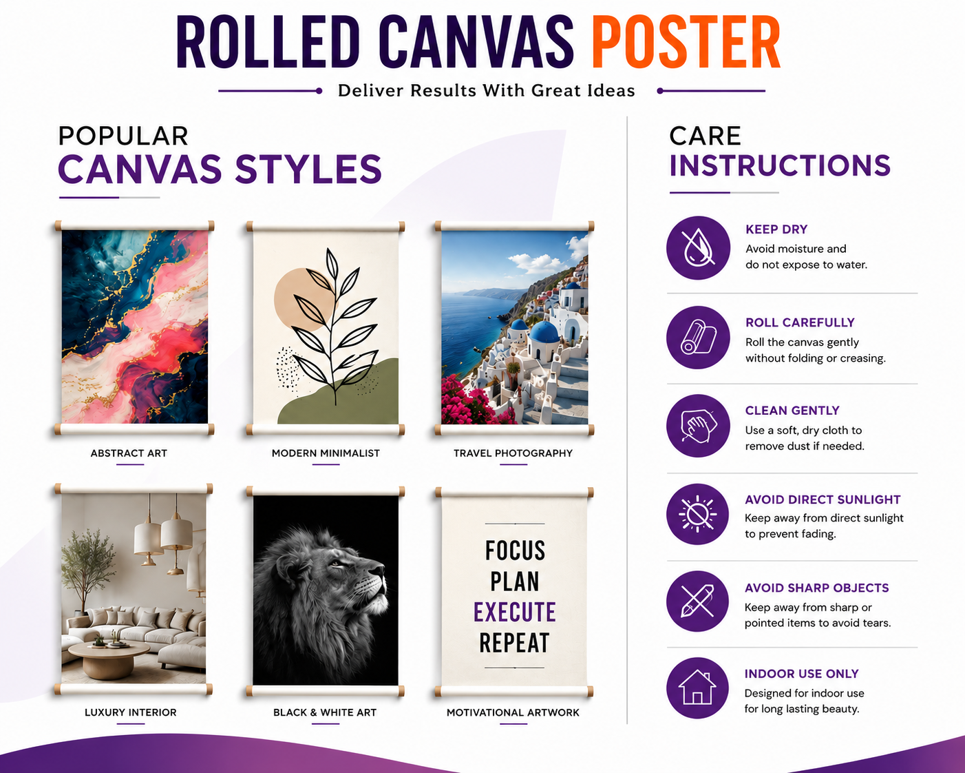 Rolled Canvas Posters
