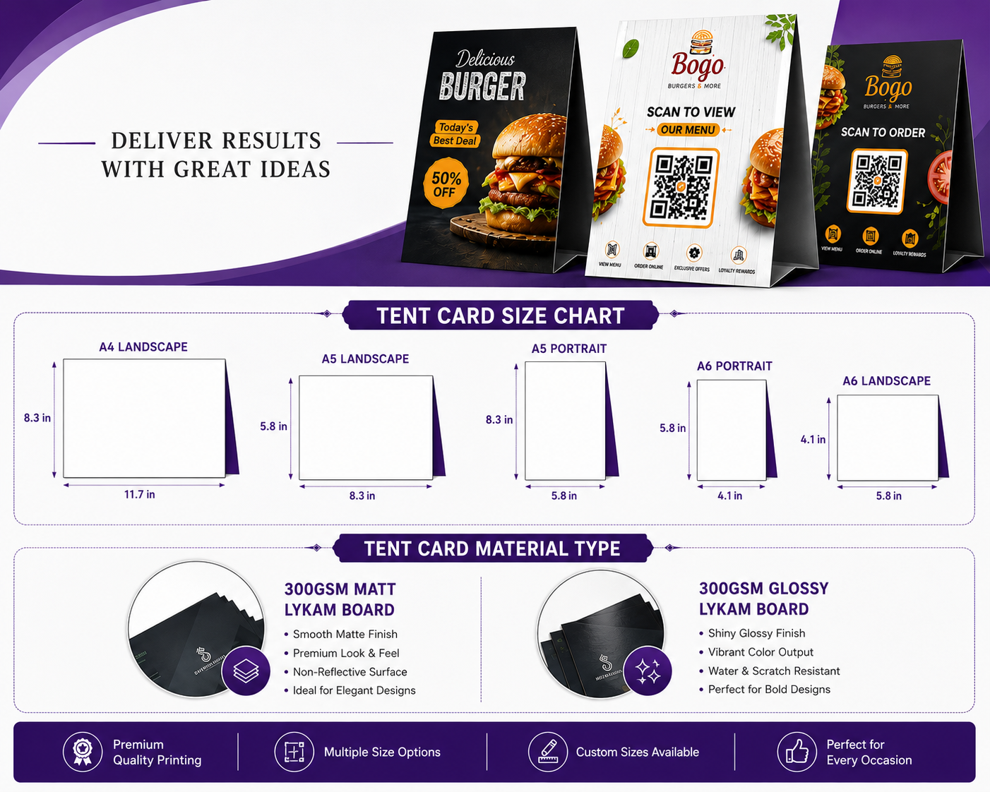 Tent Cards