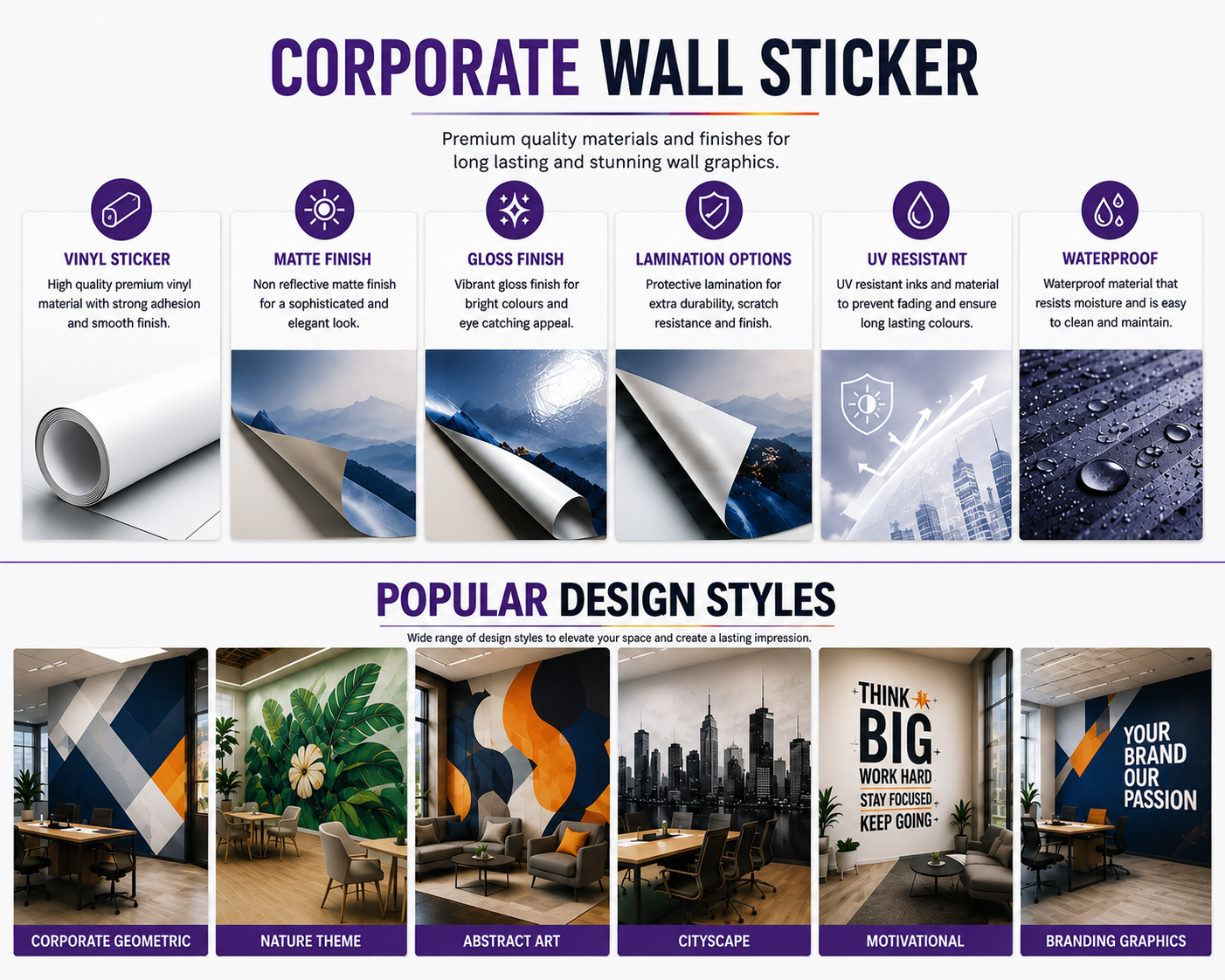 Corporate Large Stickers