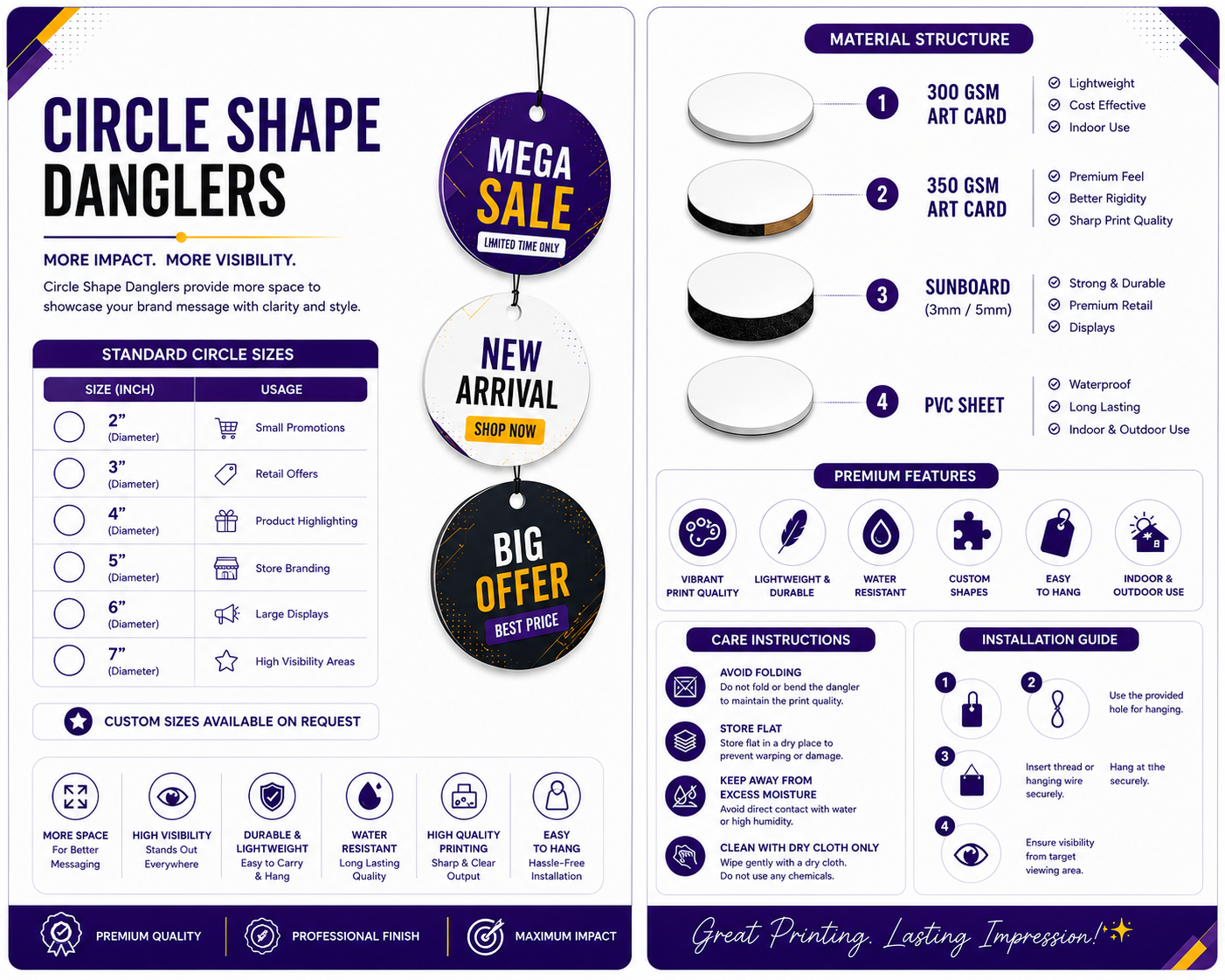 Circle Shape Danglers