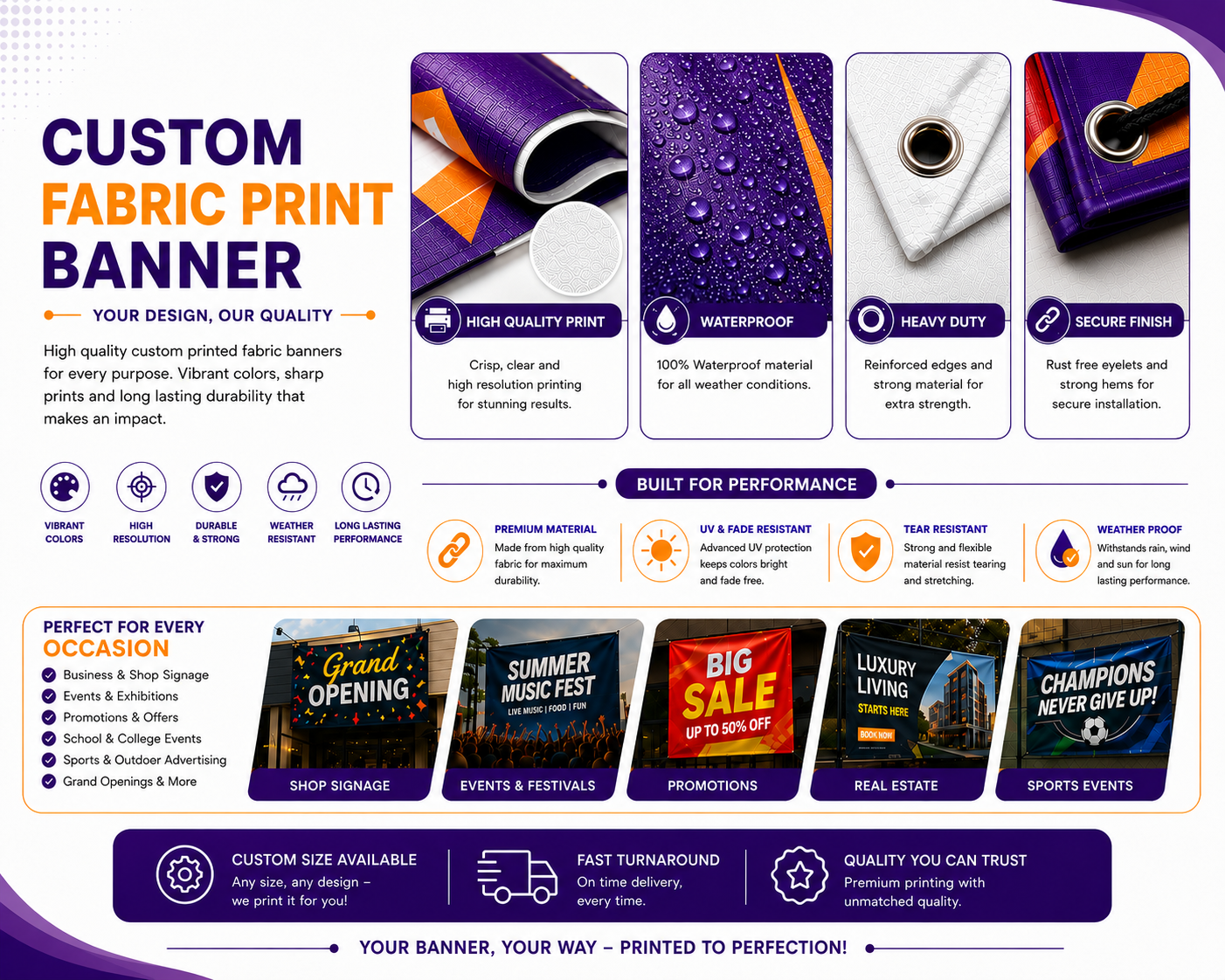 Custom Fabric Banner