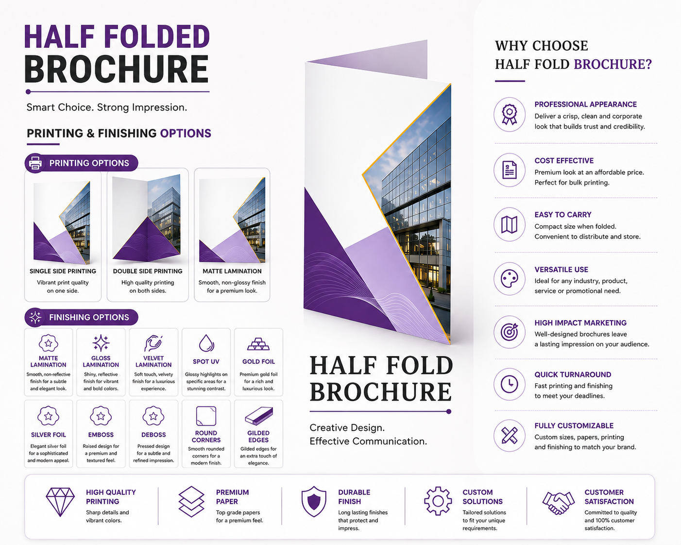 Half Fold Brochure