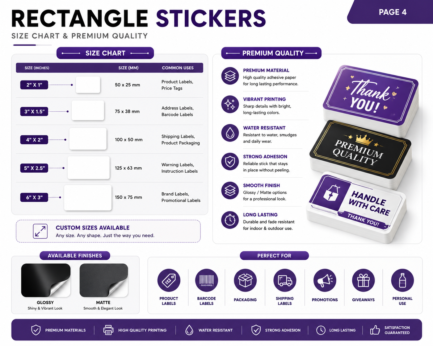 Rectangle Stickers
