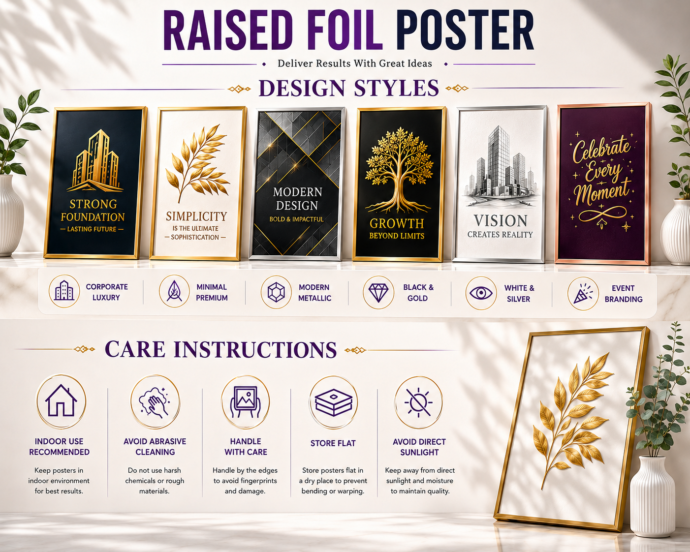 Raised Foil Poster