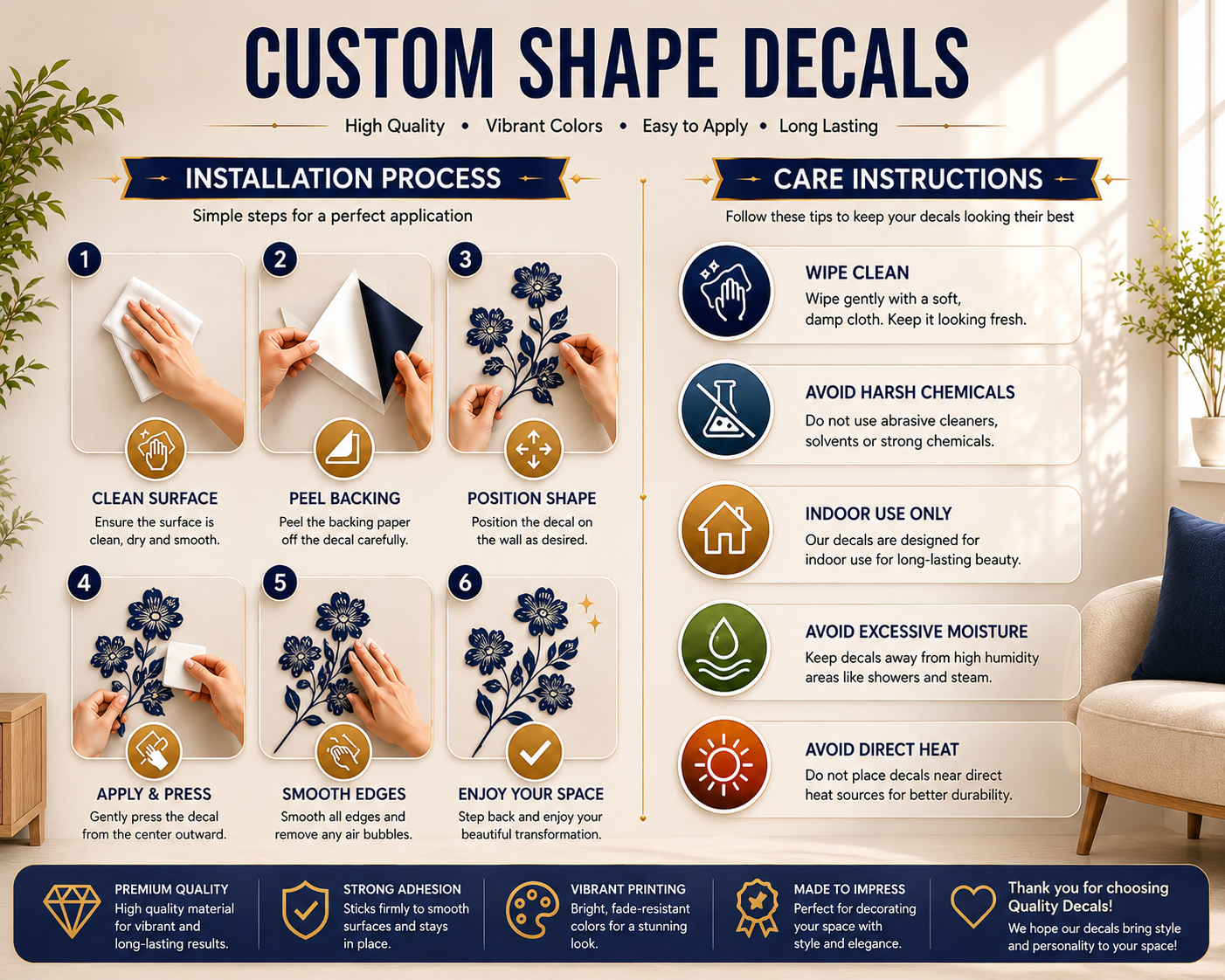 Custom Shape Decals