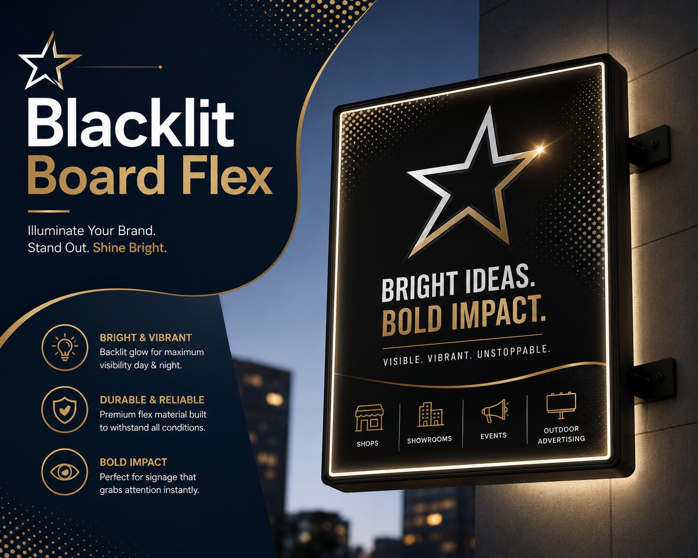 Black lit Board Flex