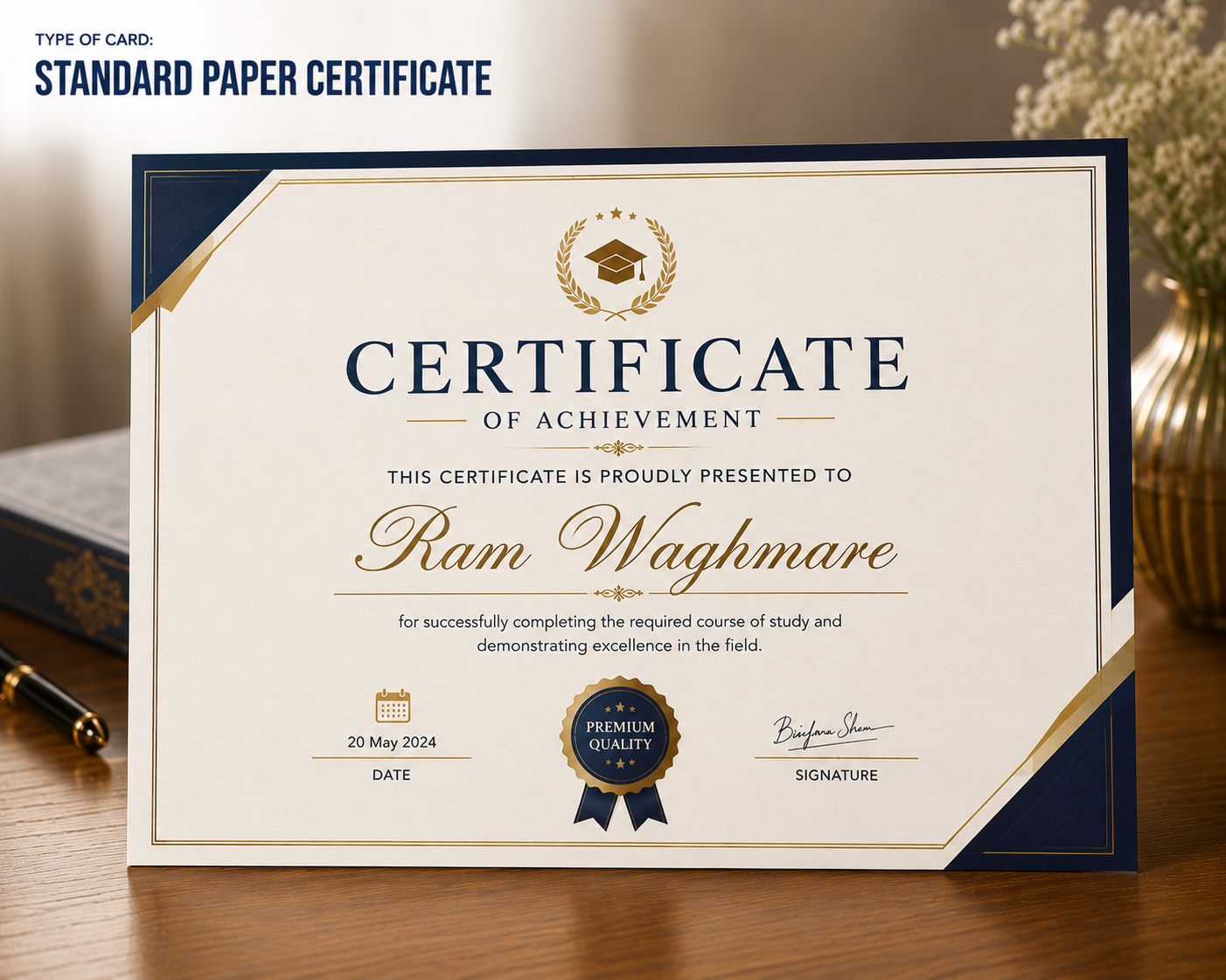 Standard Paper Certificate
