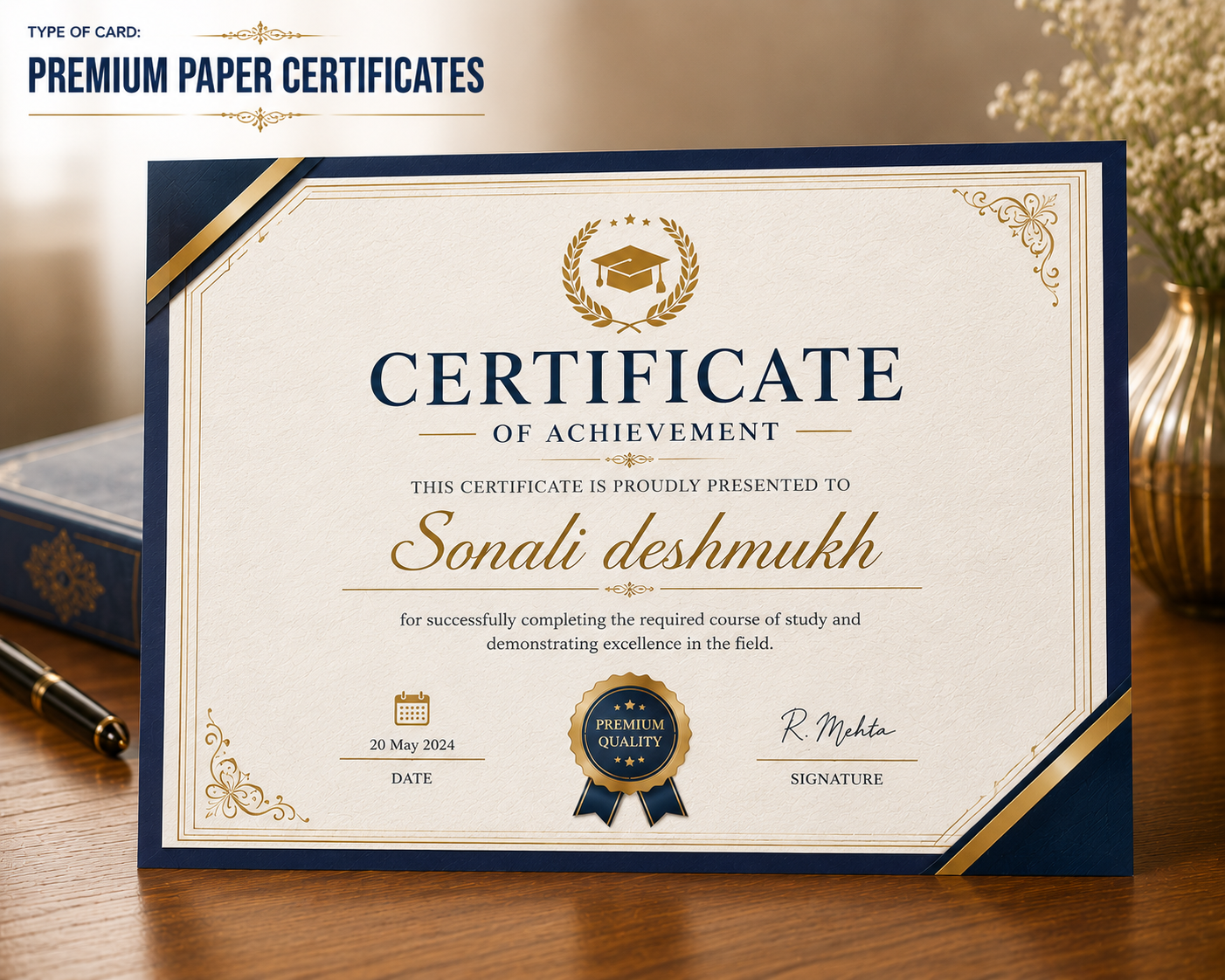 Premium Paper Certificate