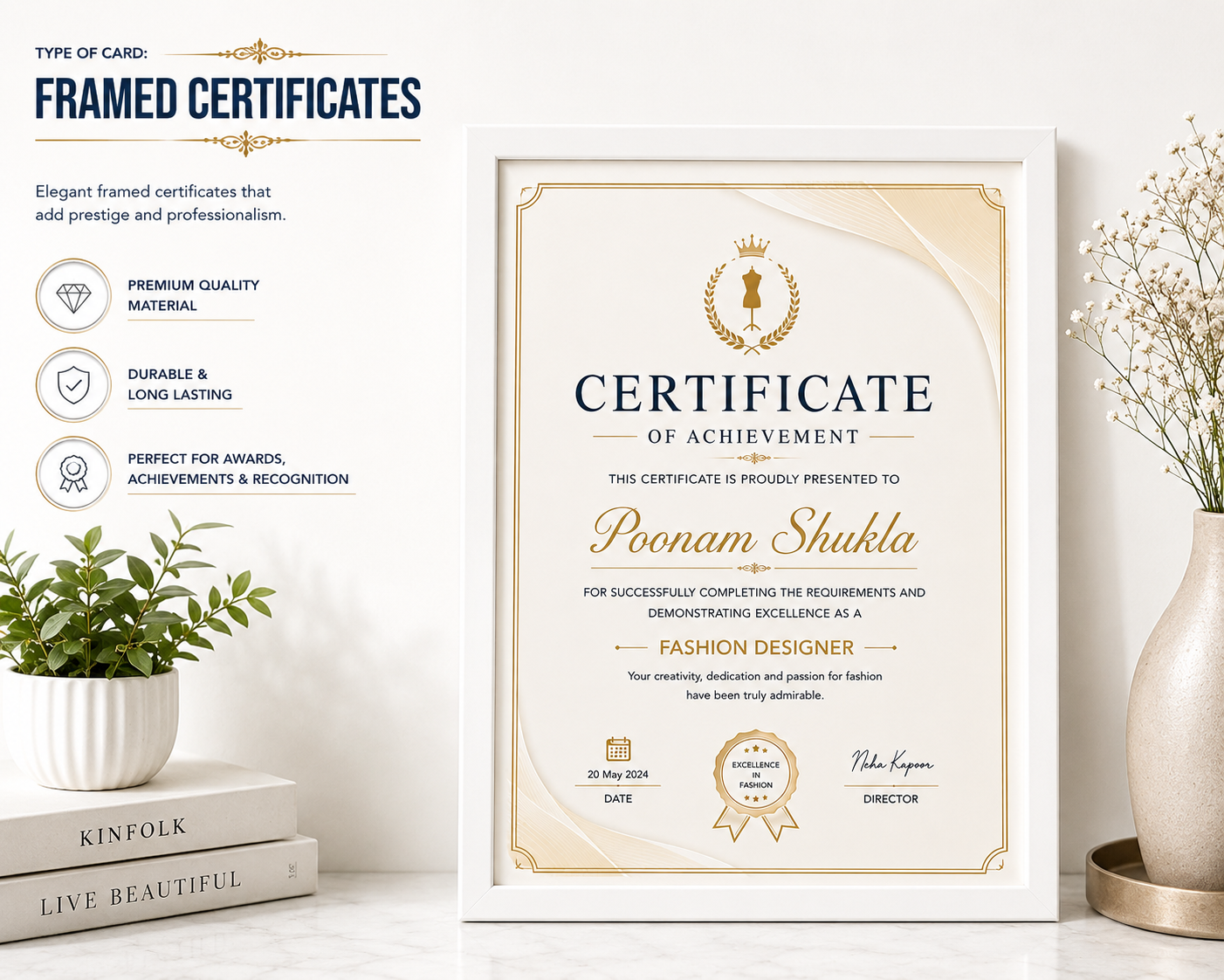 Framed Certificate