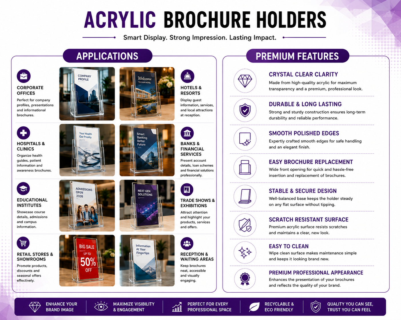 Acrylic Brochure Holders