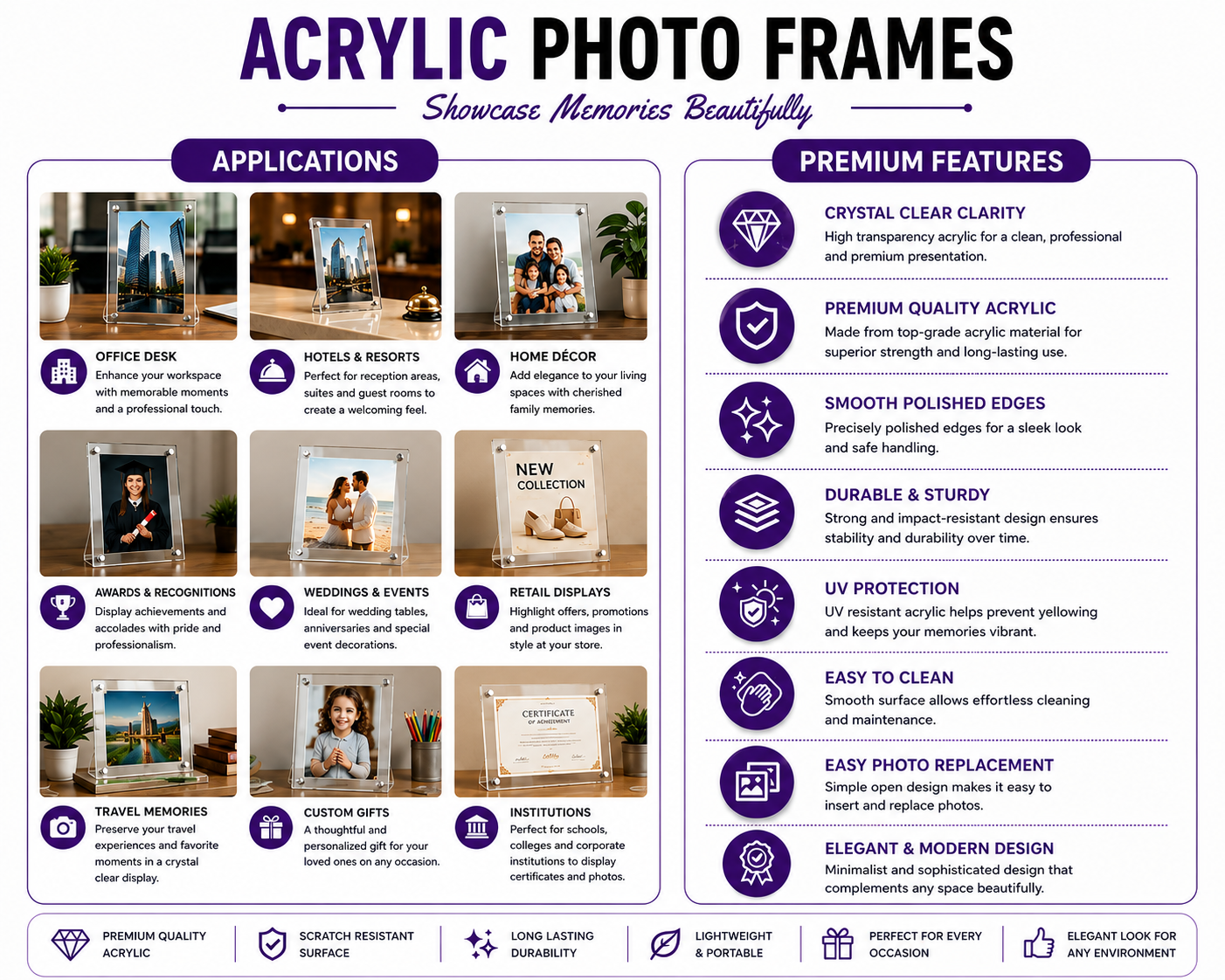 Acrylic Photo Frames