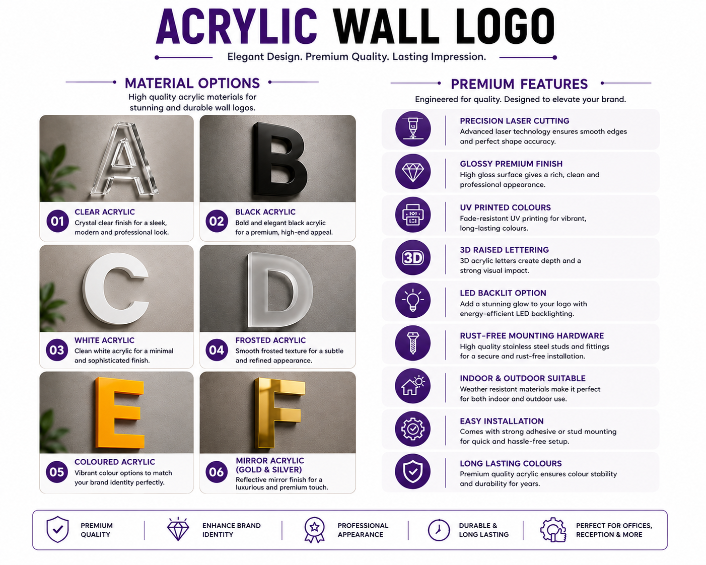 Acrylic Wall Logo