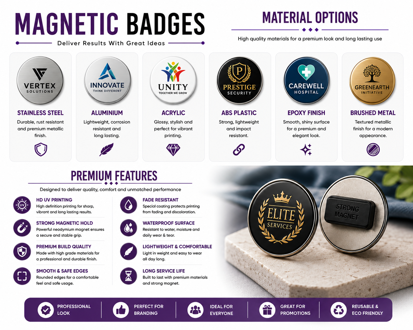 Magnetic Badges