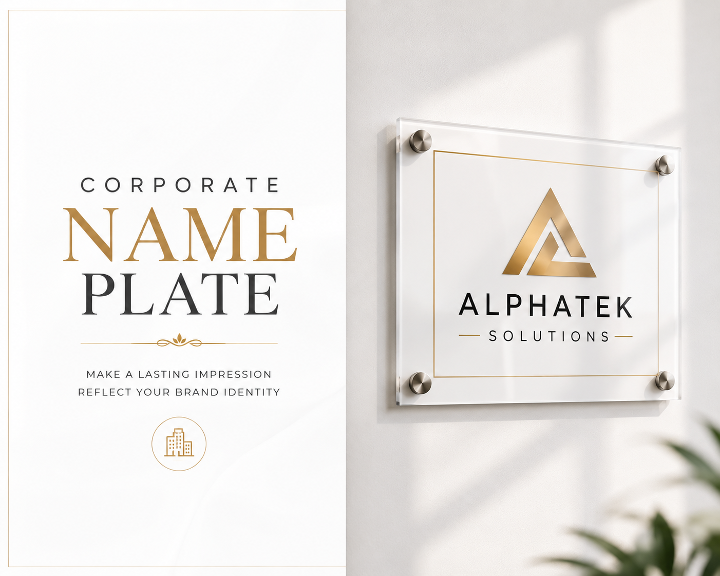 Corporate Name Plate