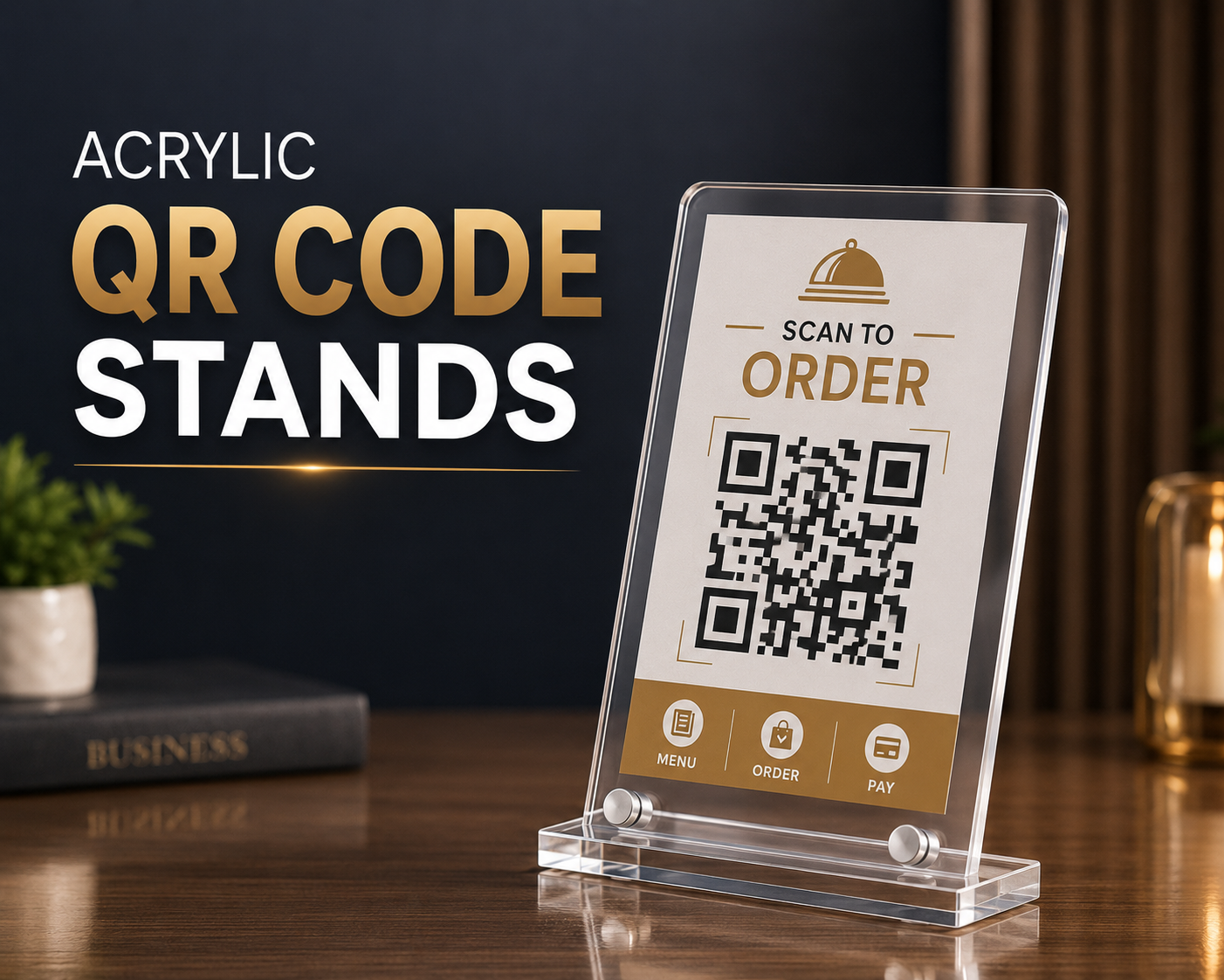 Acrylic QR Code Stands
