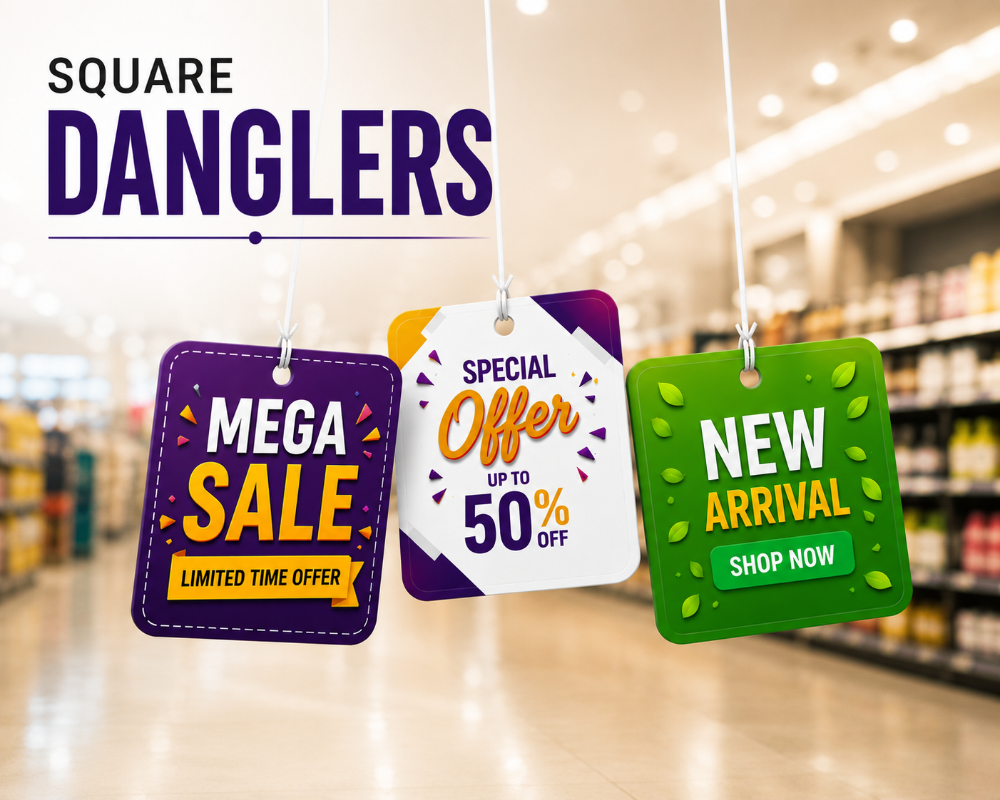 Square Shape Dangler