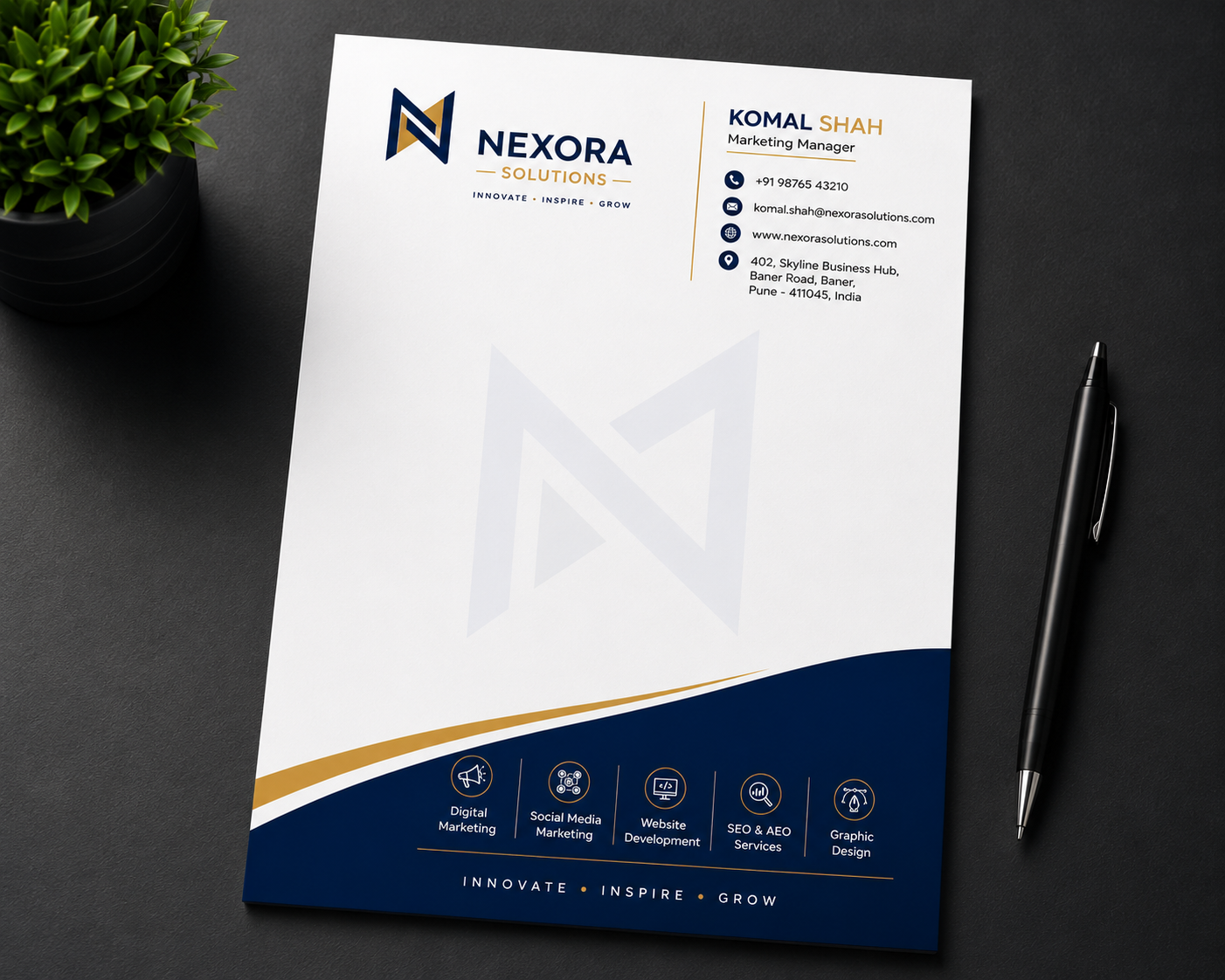 Custom Letterhead