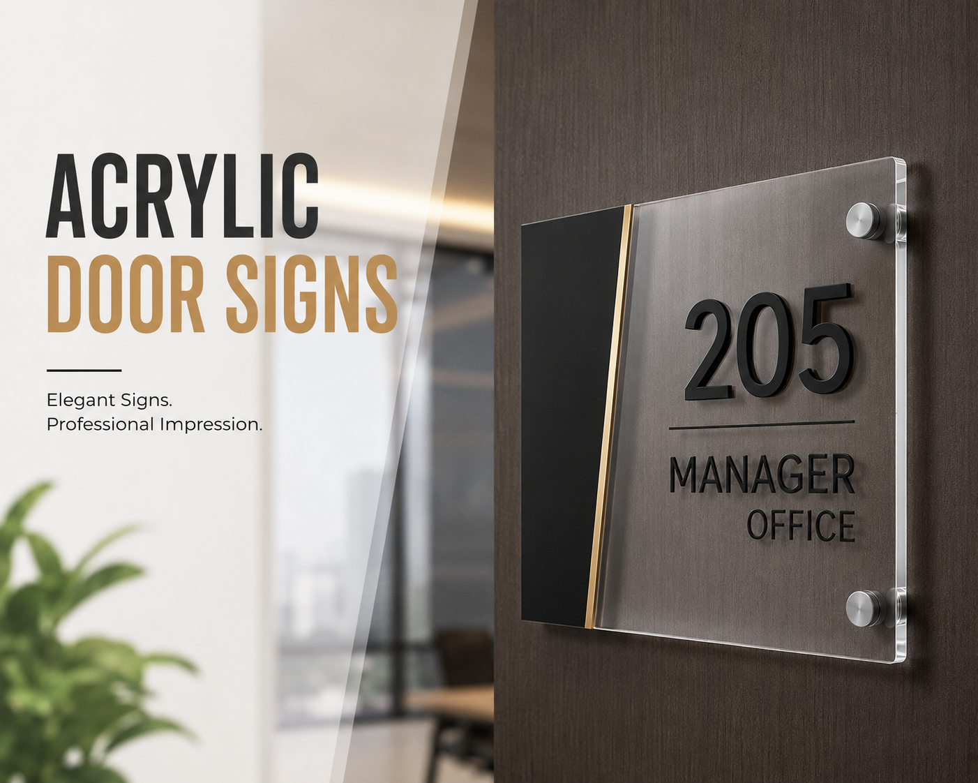Acrylic Door Signs