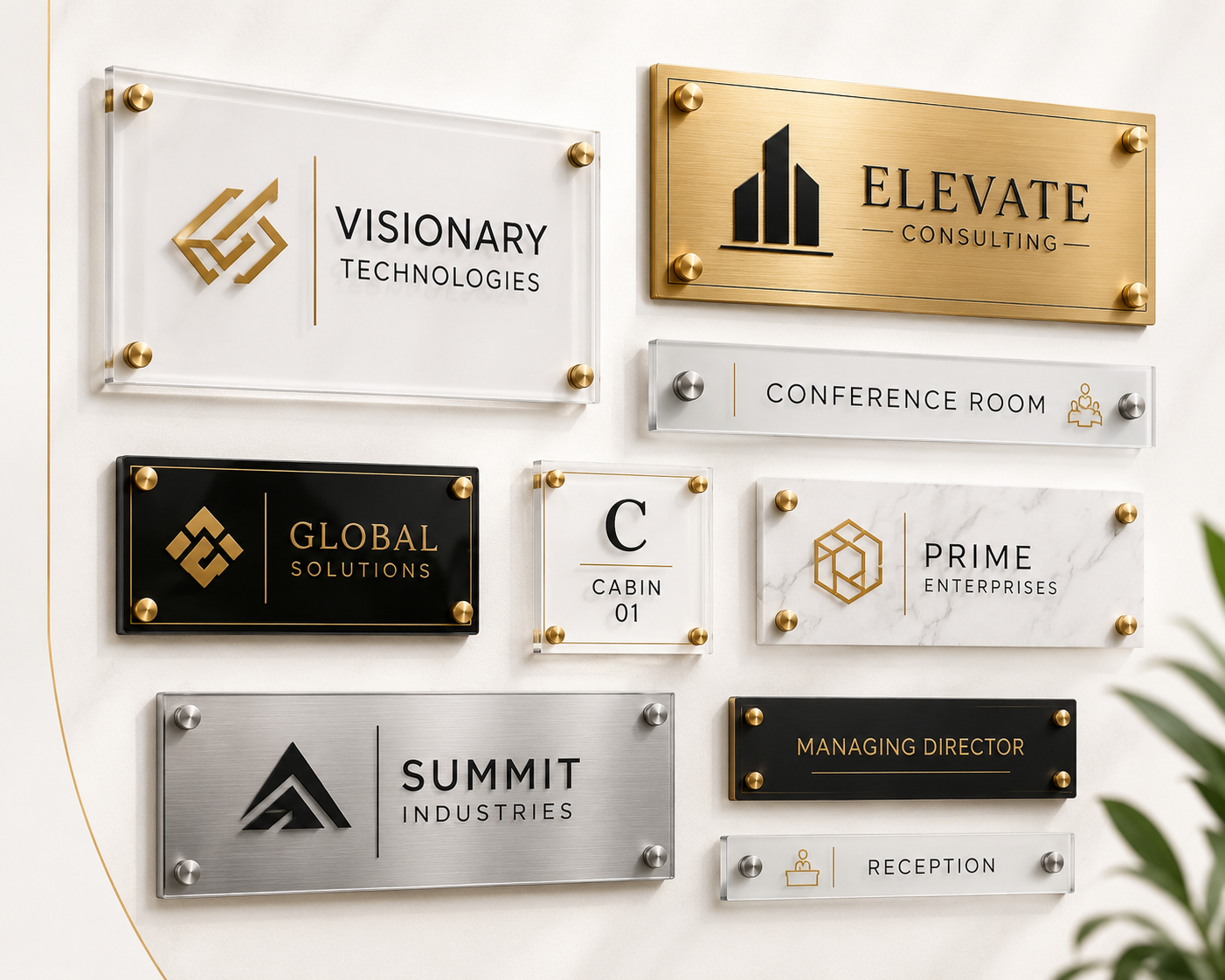 Corporate Name Plate