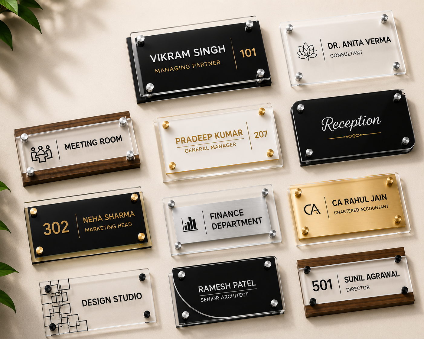 Acrylic Name Plates
