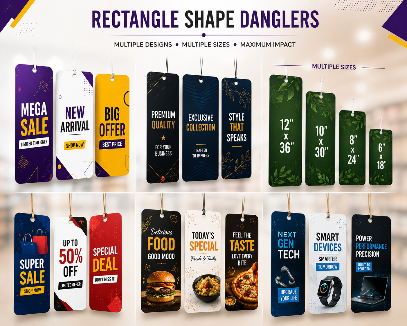 Rectangle Shape Dangler