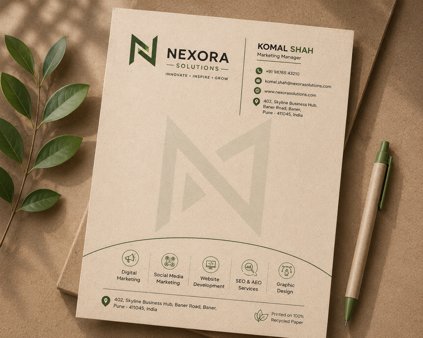 Eco-friendly Letterheads