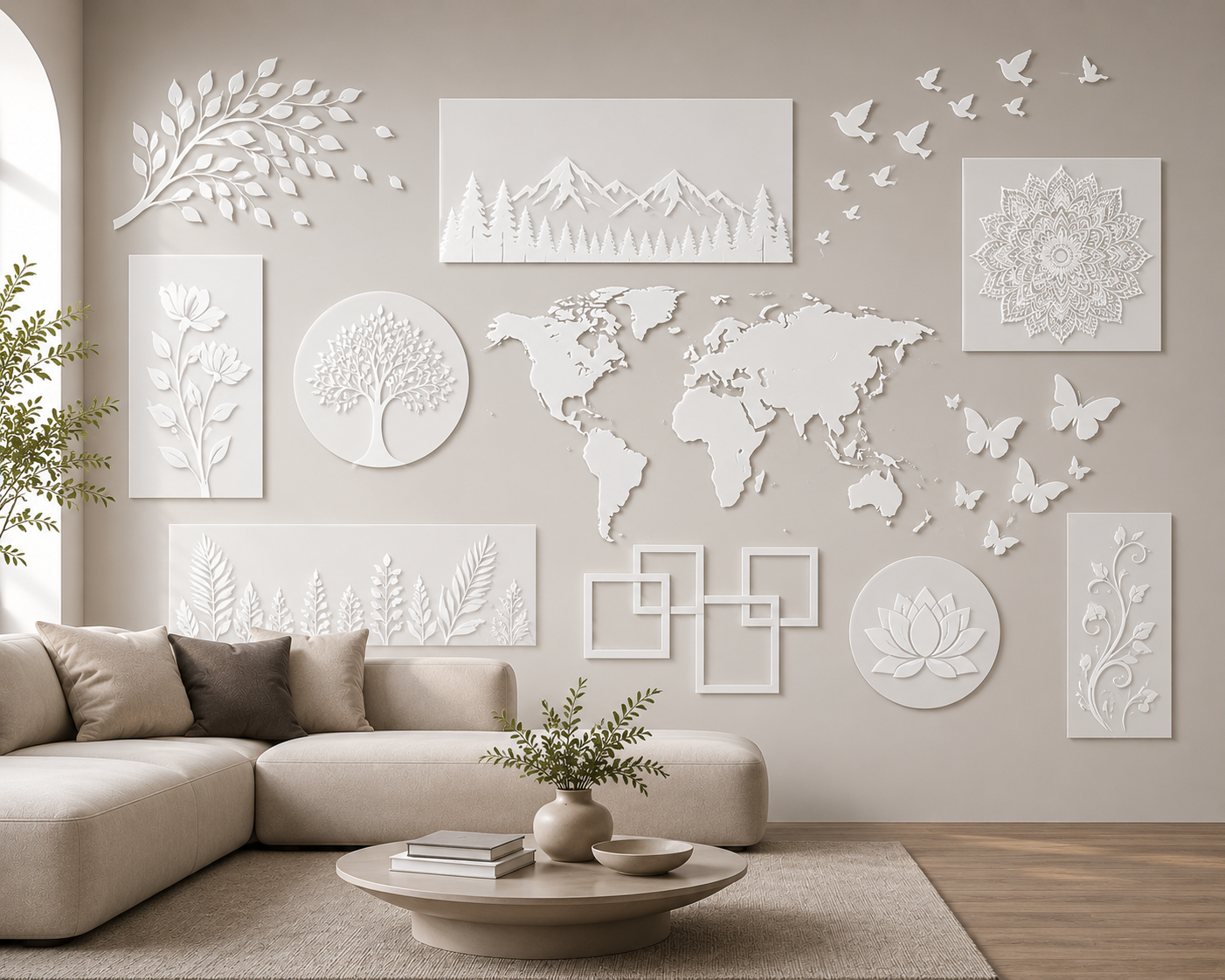 White Vinyl Decals