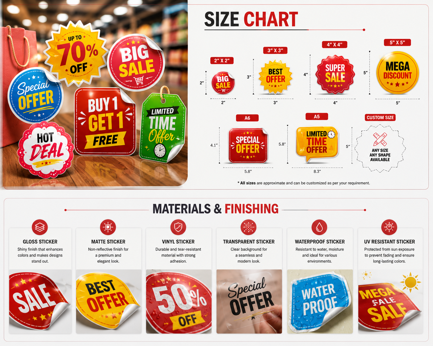 Product Offer Stickers