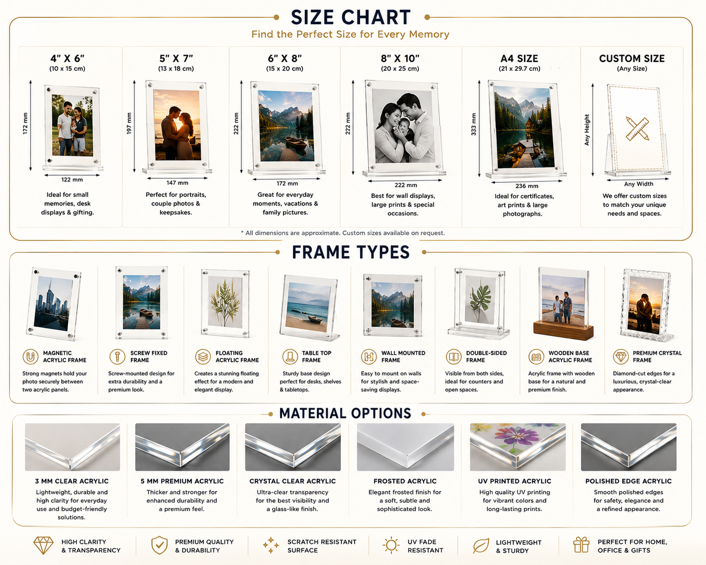 Acrylic Photo Frames