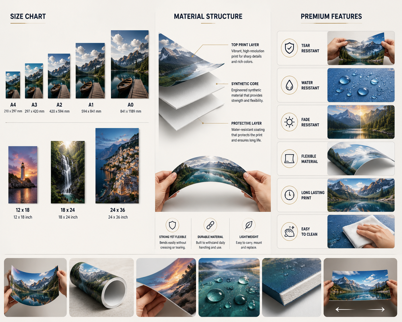 Non-Tearable Posters