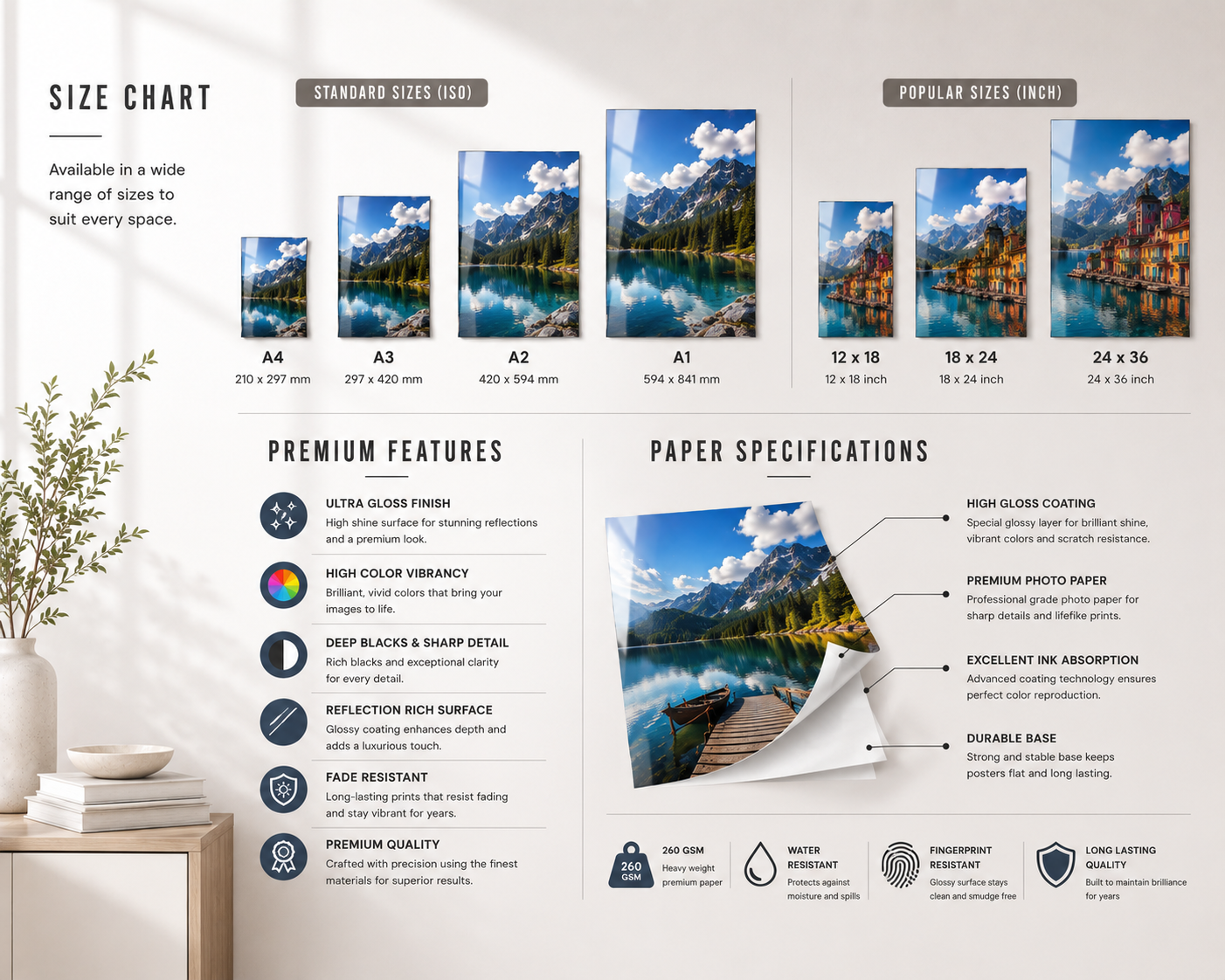 Premium Photo Glossy Poster