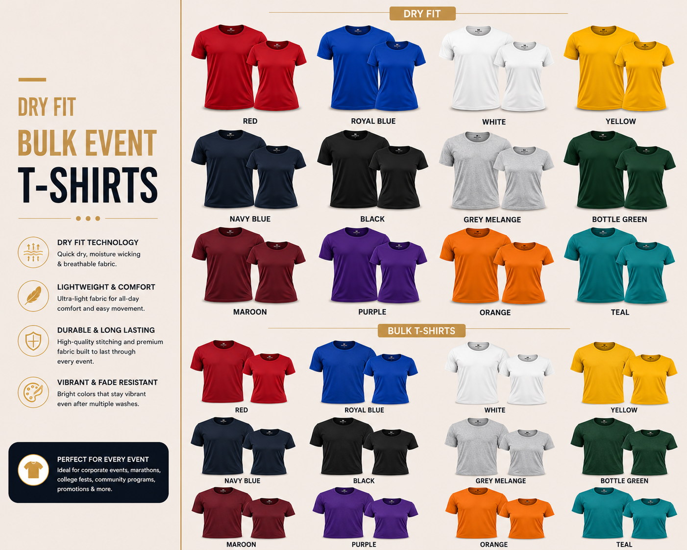 Bulk Event T-Shirts