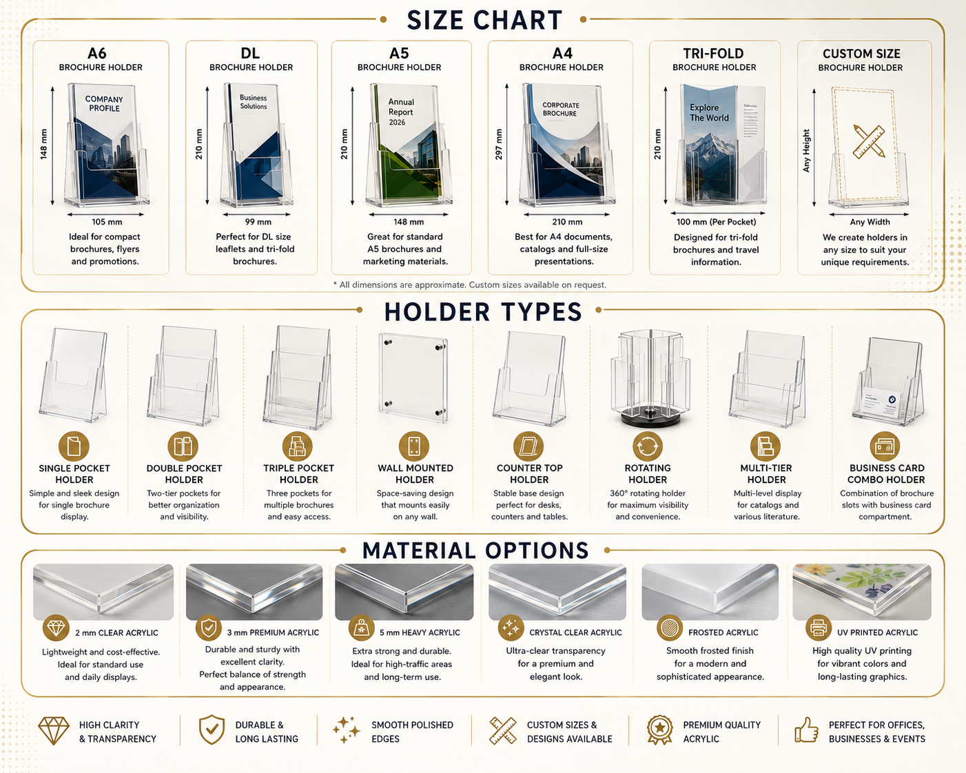 Acrylic Brochure Holders
