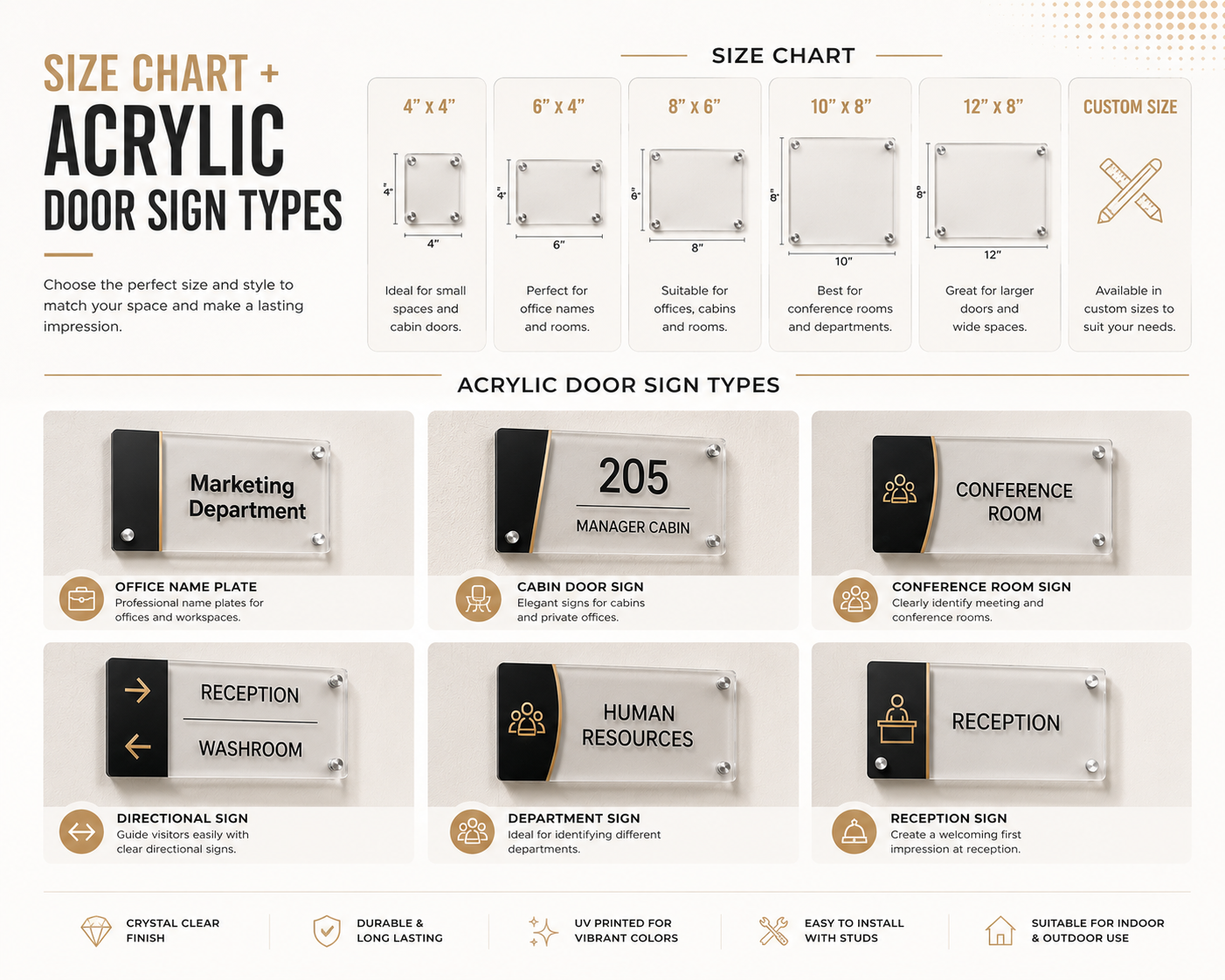 Acrylic Door Signs
